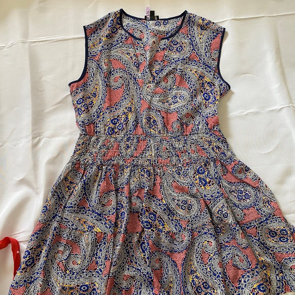 J.CREW BLUE PINK AND YELLOW